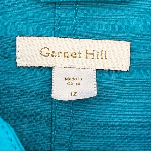 Garnet Hill Womens Blue Hooded Spring Longline Jacket Size 12 - Picture 4 of 13
